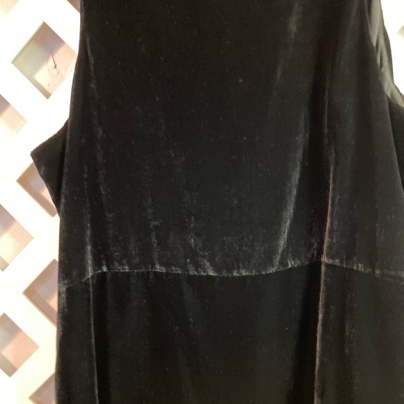 Lisa Rinna Collection Sleeveless Black Velvet Tank Chiffon Lining Side Zipper XL - Picture 6 of 8